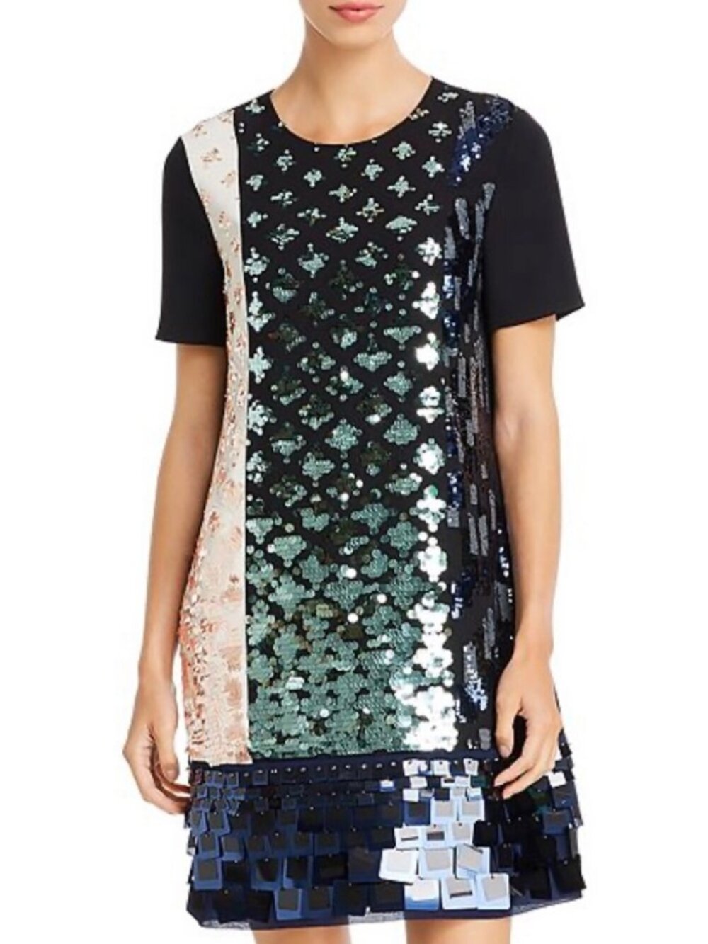 Tory Burch Colorblock sequin dress